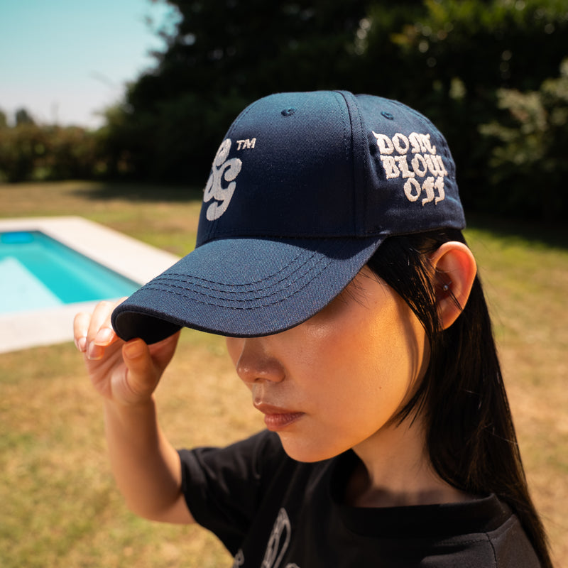 DON'T BLOW OFF HAT Navy